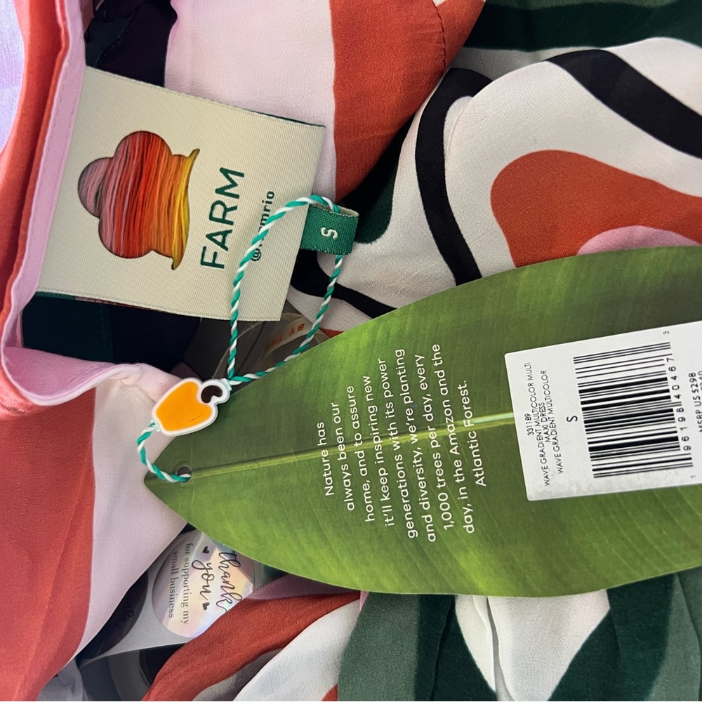 FARM Rio Colorful Wave Pattern Maxi Dress - Picture 13 of 13